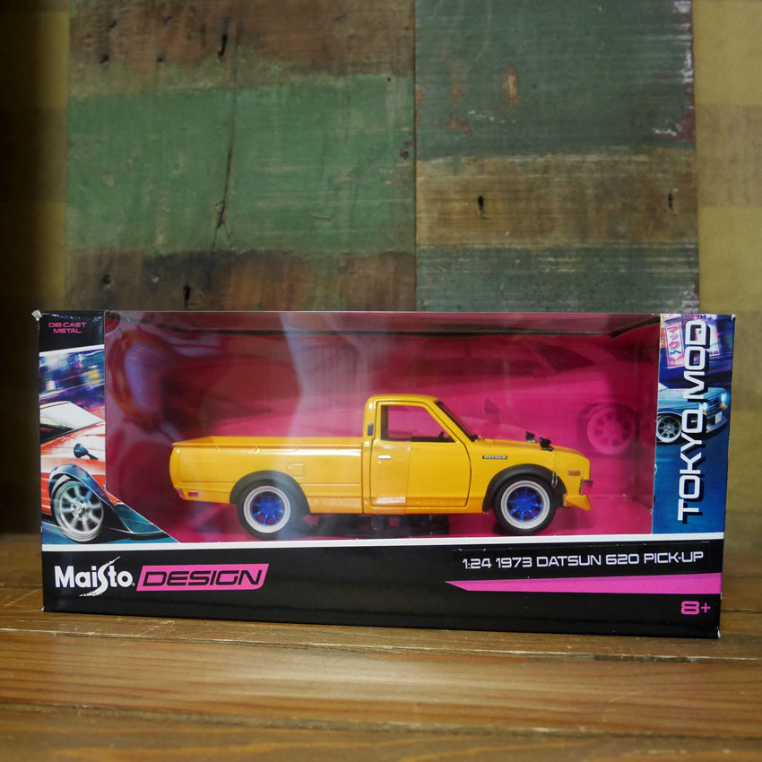 ダットサン ピックアップ トラック Maisto 1/24 レトロミニカー TOKYO MOD 1973 Datsun 620 Pick up  Yellow : rm-147 : アメリカン雑貨のグッズファーム - 通販 - Yahoo!ショッピング