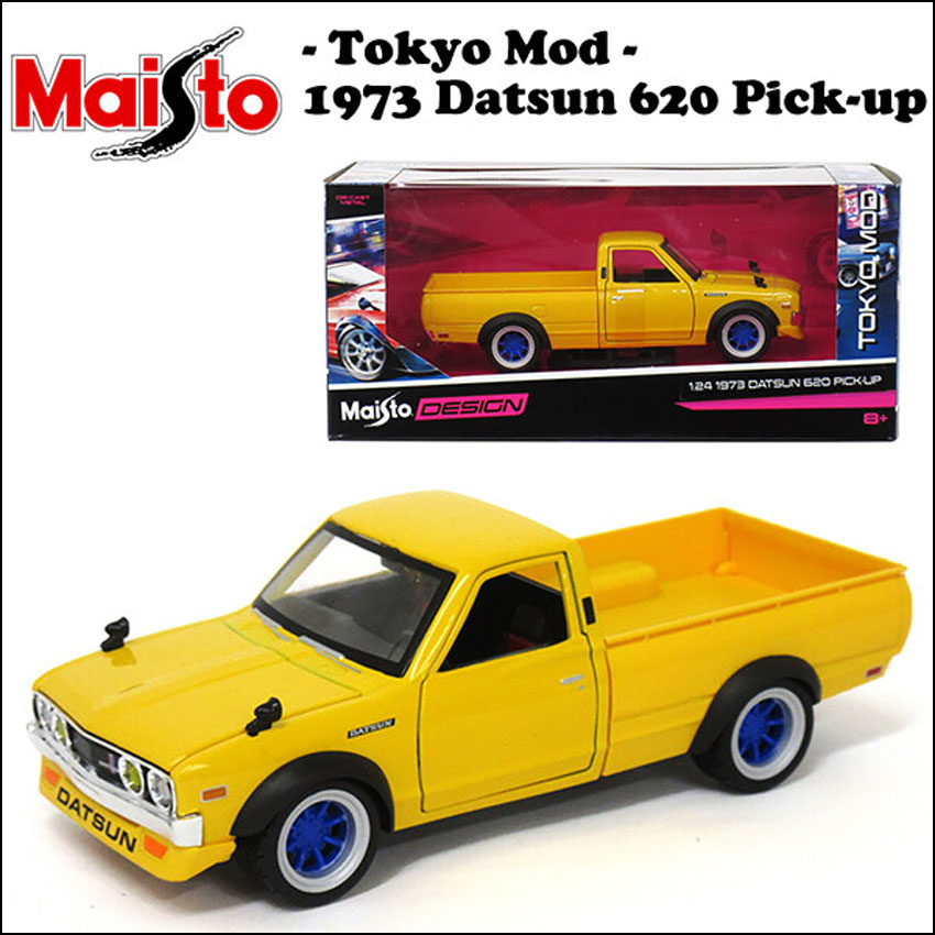 ダットサン ピックアップ トラック Maisto 1/24 レトロミニカー TOKYO MOD 1973 Datsun 620 Pick up  Yellow : rm-147 : アメリカン雑貨のグッズファーム - 通販 - Yahoo!ショッピング