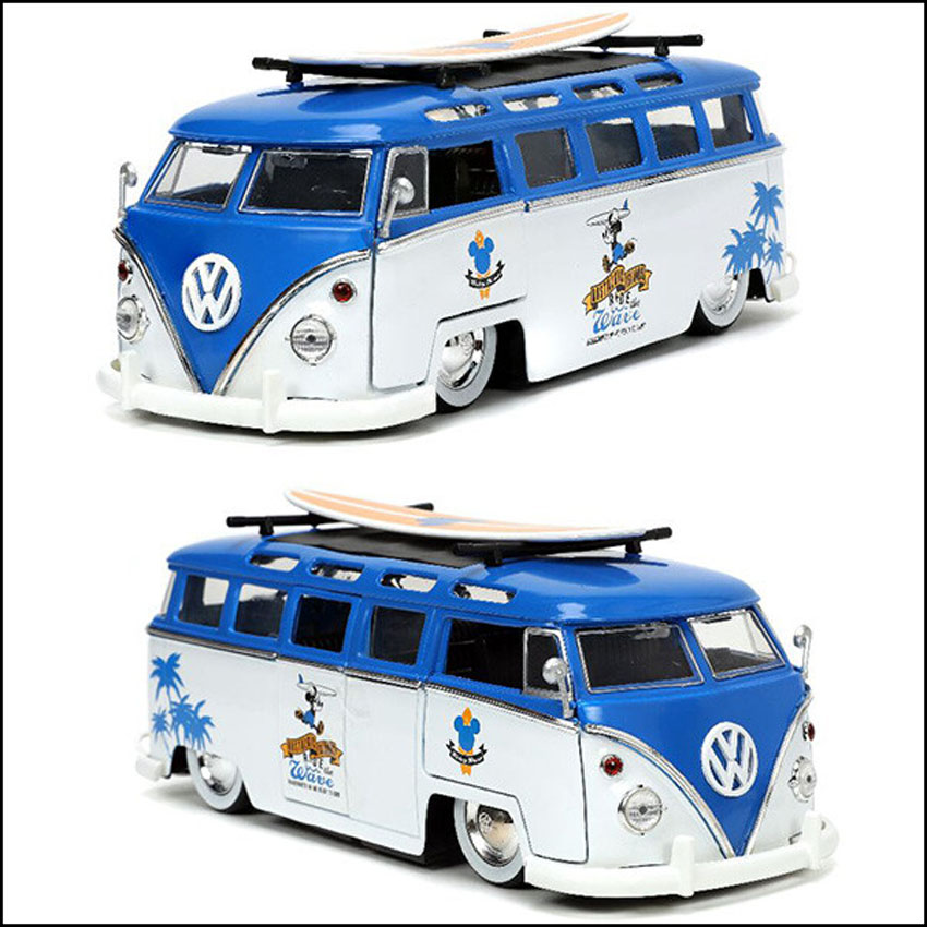 DISNEY レトロミニカー 1/24 JADA TOYS 1962 VOLKSWAGEN T1 BUS