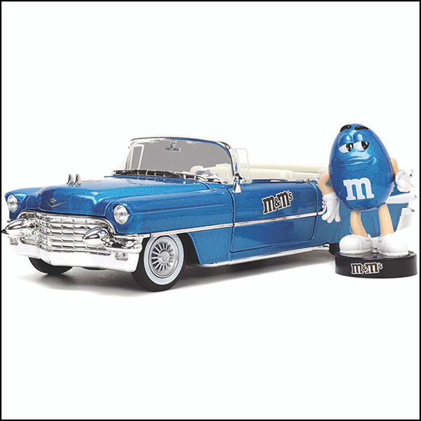 M&M'S レトロミニカー 1/24 JADA TOYS 1956 CADILLAC ELDORADO w/BLUE