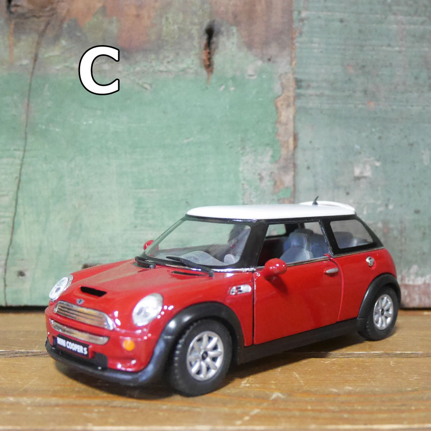 ミニクーパ S 1/28 プルバックミニカー mini cooper : アメリカン雑貨