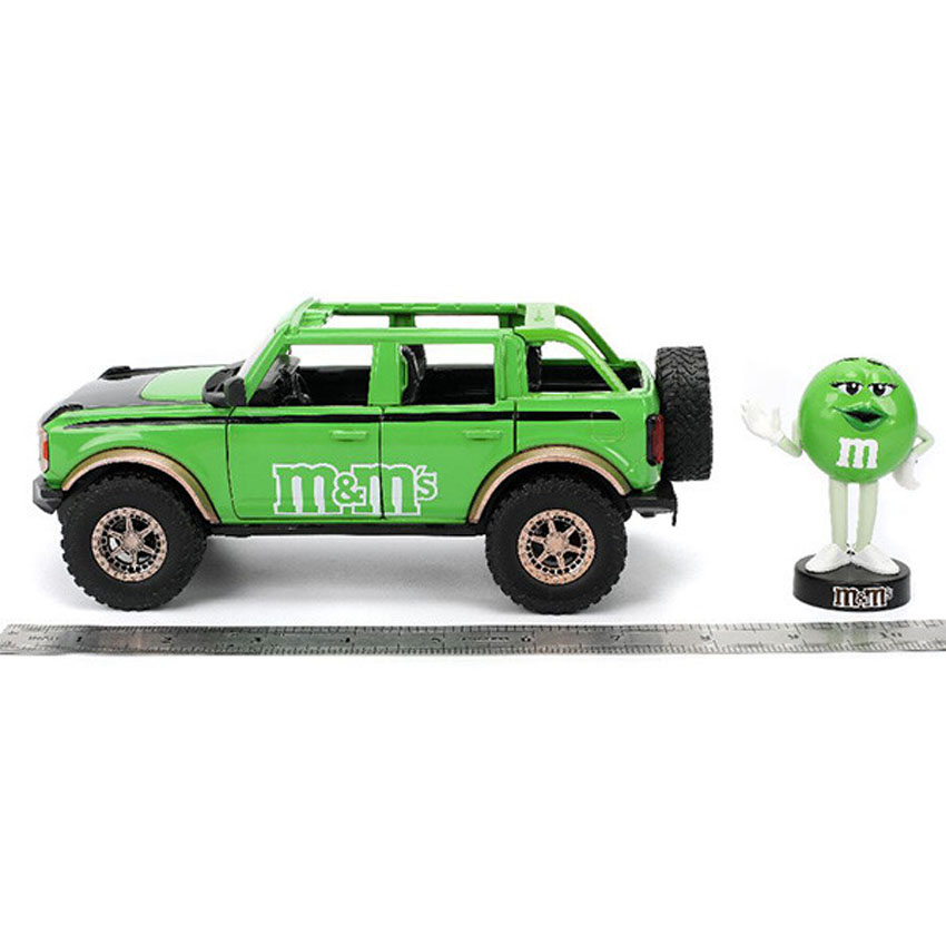 M&M'S レトロミニカー 1/24 JADA TOYS 2021 FORD BRONCO w/GREEN