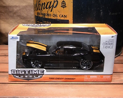 BIGTIME 1969 シェビー カマロ 新品未開封 シボレー カマロ 1969 イエロー JADA BIGTIME レトロミニカー