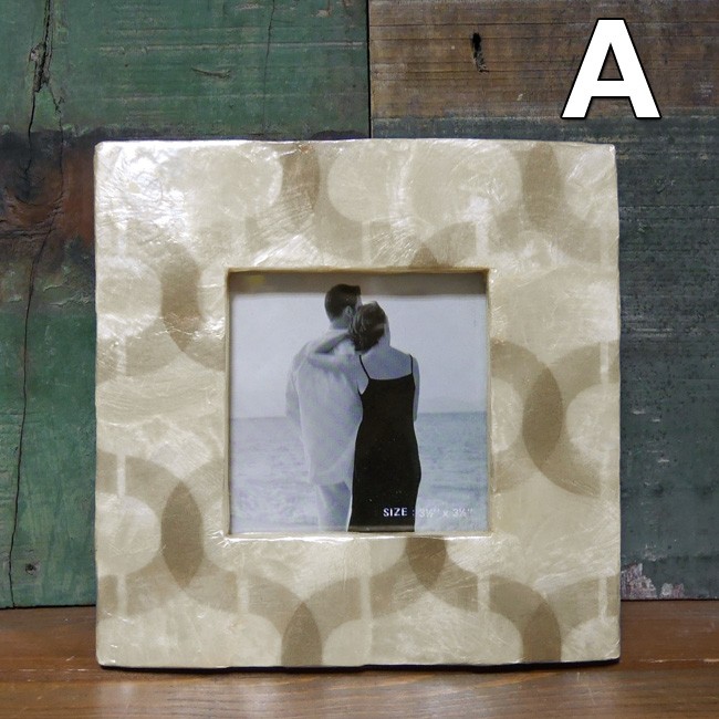 シェル フォトフレーム 写真立て : アメリカン雑貨のグッズファーム