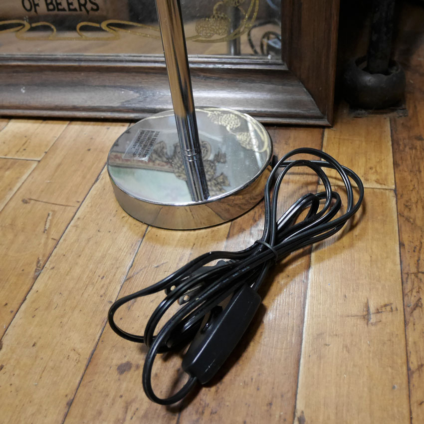 B品】スタンド灰皿 ライト付 レトロ ガラス灰皿 : アメリカン雑貨の