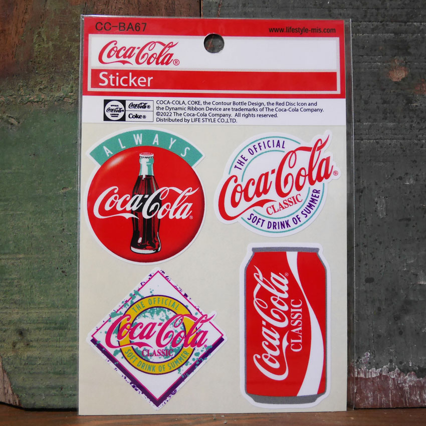SEAWIND　コカ・コーラ　yes Coke　yes 　シール　5枚 Coca Cola コカコーラ ステッカー 4セット COCACOLA DRINK