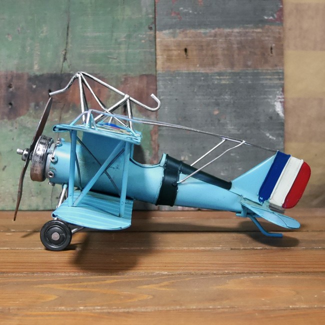 ヴィンテージ プレーン FR-BL インテリア 飛行機 ブリキのおもちゃ