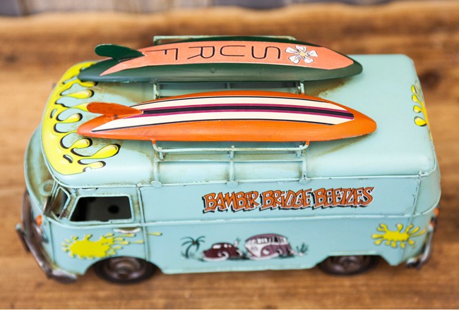 フォルクスワーゲンタイプ SURF バス 自動車 ブリキのおもちゃ