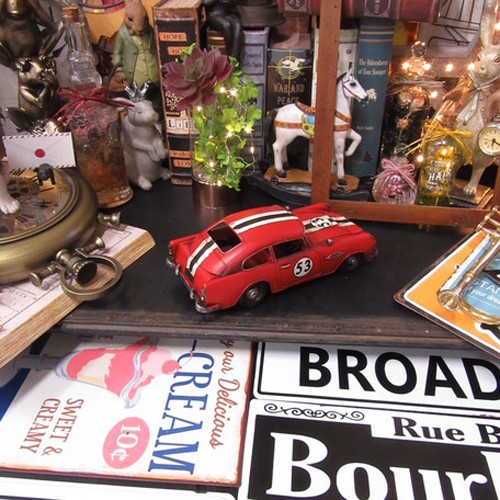 レーシングカー ブリキのおもちゃ 自動車 インテリア クラシックカー