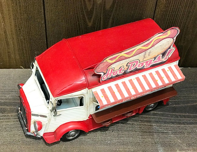 ヴィンテージカー Hot Dog Shop ブリキのおもちゃ ホットドッグ