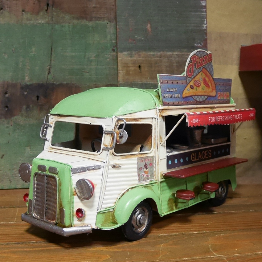 ヴィンテージカー PIZZA Shop ブリキのおもちゃ ピザショップ