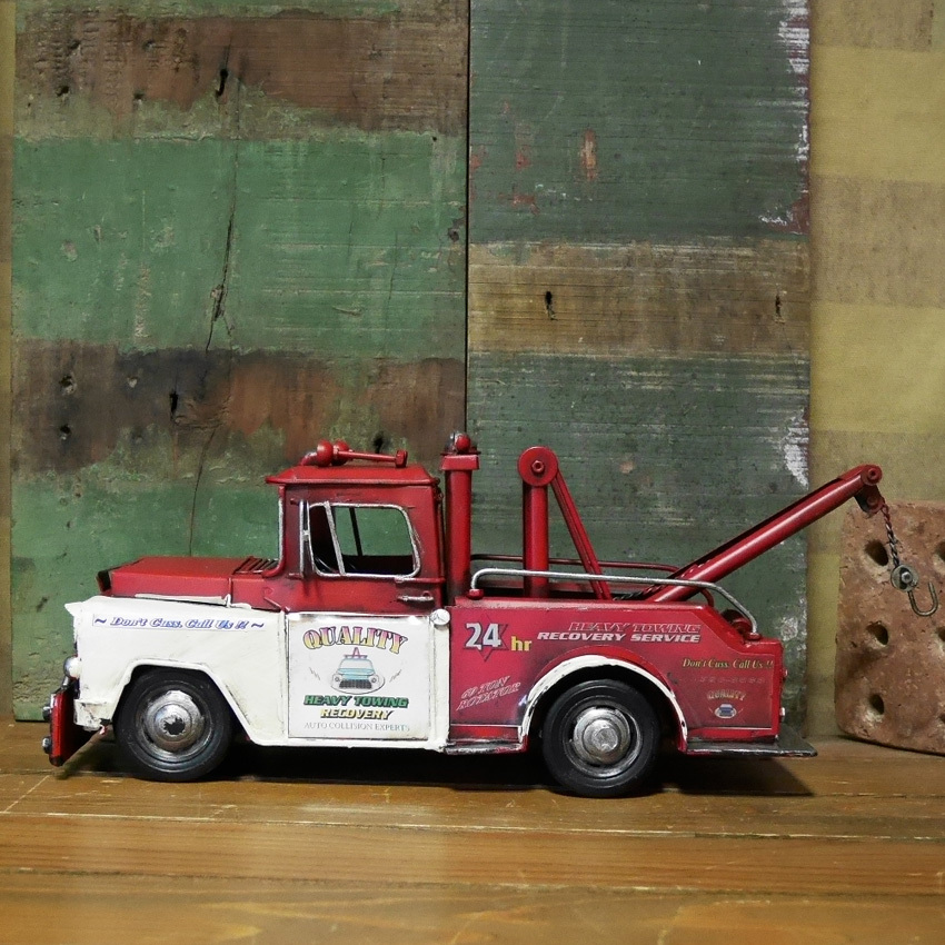 レッカー車 tow truck ブリキのおもちゃ インテリア