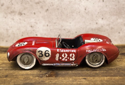 当時物　ブリキ玩具自動車 レーシングカー レッド36 インテリア ブリキのおもちゃ : アメリカン