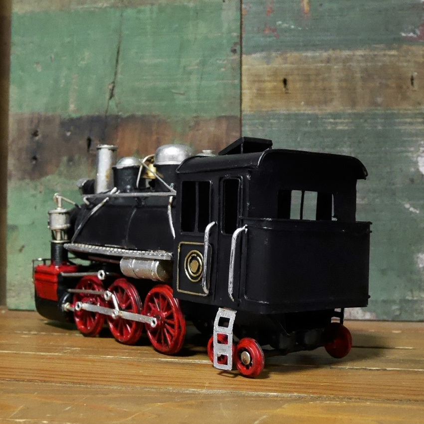 ブリキ　機関車　オブジェ　インテリア Amazon｜ブリキのおもちゃ SL 鉄製 置物 乗り物 鉄道 汽車 蒸気