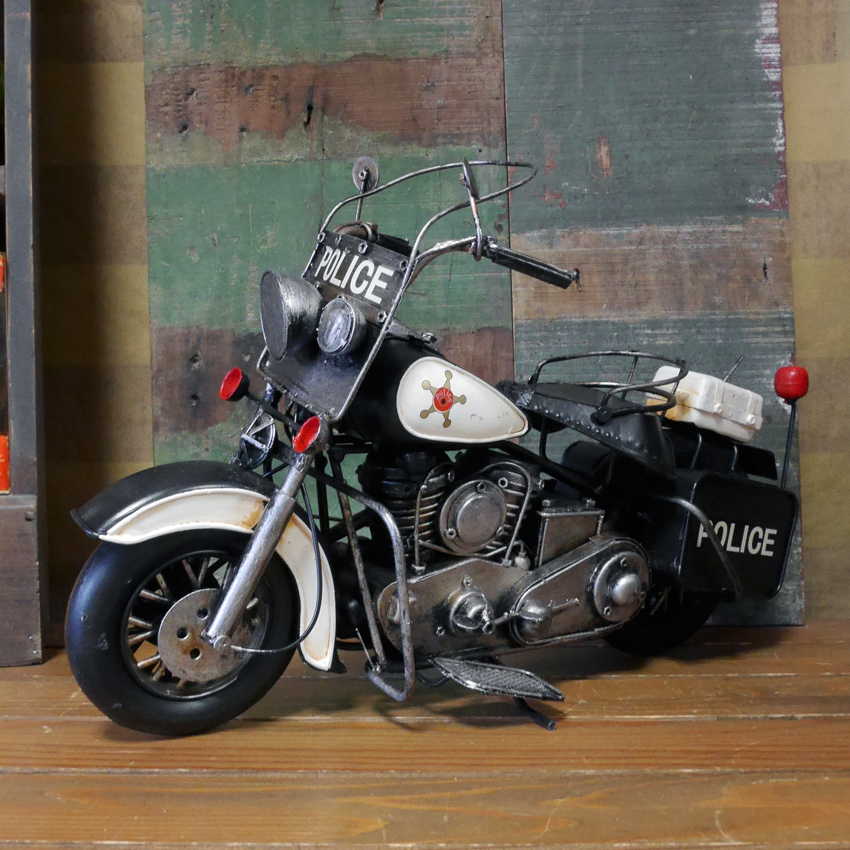 ヴィンテージ バイク PURSUIT POLICE アメリカン かっこいい 新品 89052-min.jpg
