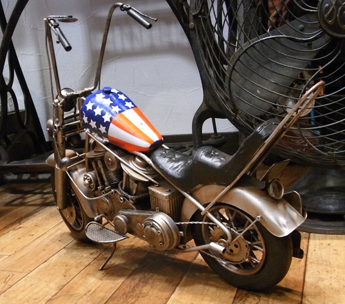 ケーブルライダー ブリキ バイク オートバイ レトロ アンティーク アメリカン レトロ ビンテージ モーターサイクル かっこいい