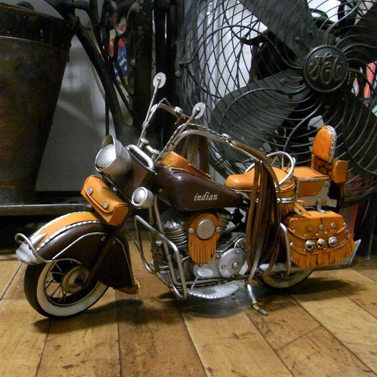 ブリキのおもちゃ インディアン バイク motorcycle western indian オートバイ