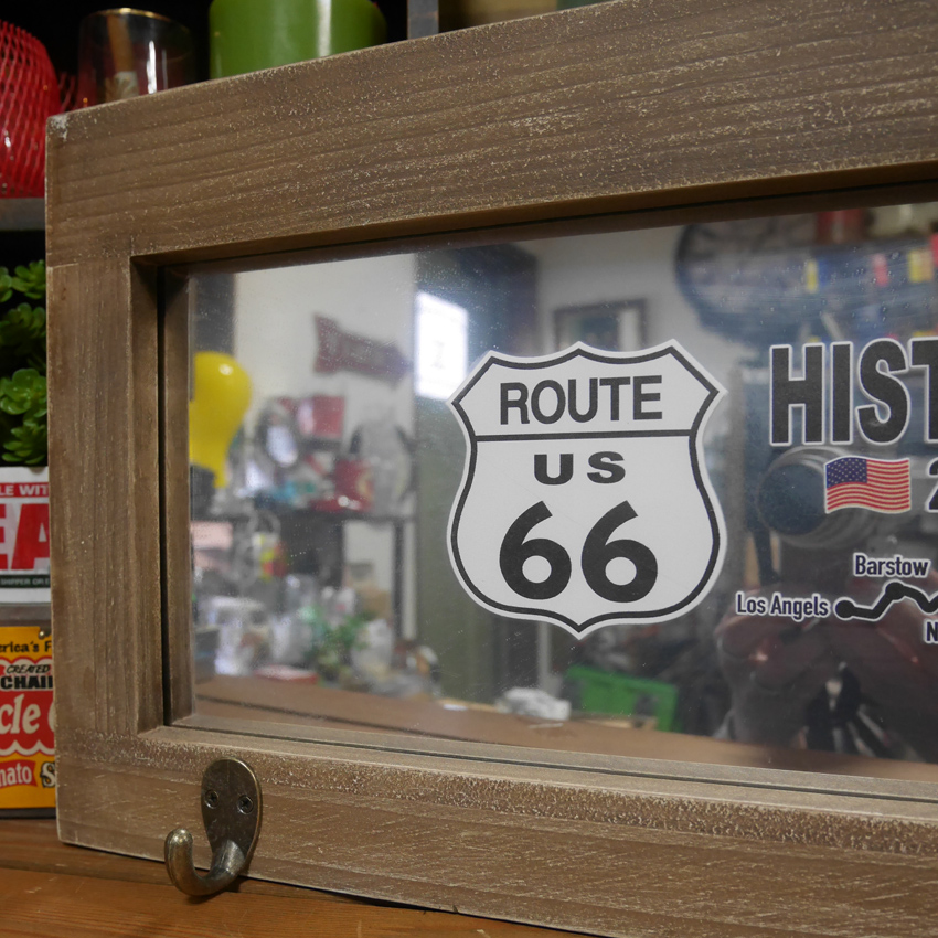 ROUTE66 ウッドフックミラーボード 3連 Wood Hook Mirror Board ルート