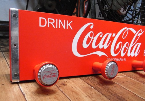 コカ・コーラ木製ハンガーラック Coca Cola コカコーラ 木製 ハンガー アメリカン雑貨