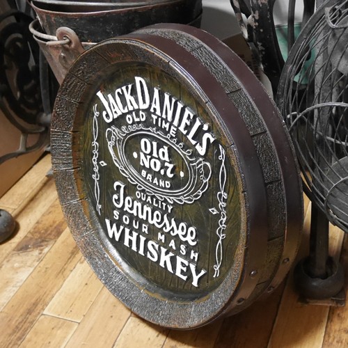 SUNTORY ディスプレイ 店頭 インテリア バレルヘッドサイン ヴィンテージ ジャックダニエル バレルサイン JACK DANIEL'S 樽 インテリア