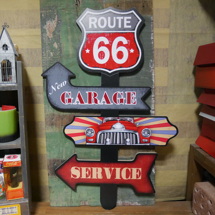 SALE／90%OFF】 ルート66 木製看板 アメリカン インテリア ROUTE66