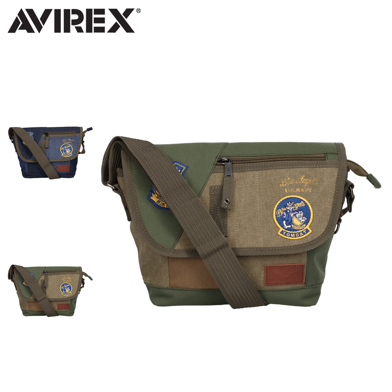 新品送料無料AVIREX(アヴィレックス)ショルダーバッグAVX3520K コン アヴィレックス アビレックス ショルダーバッグ メッセンジャーバッグ