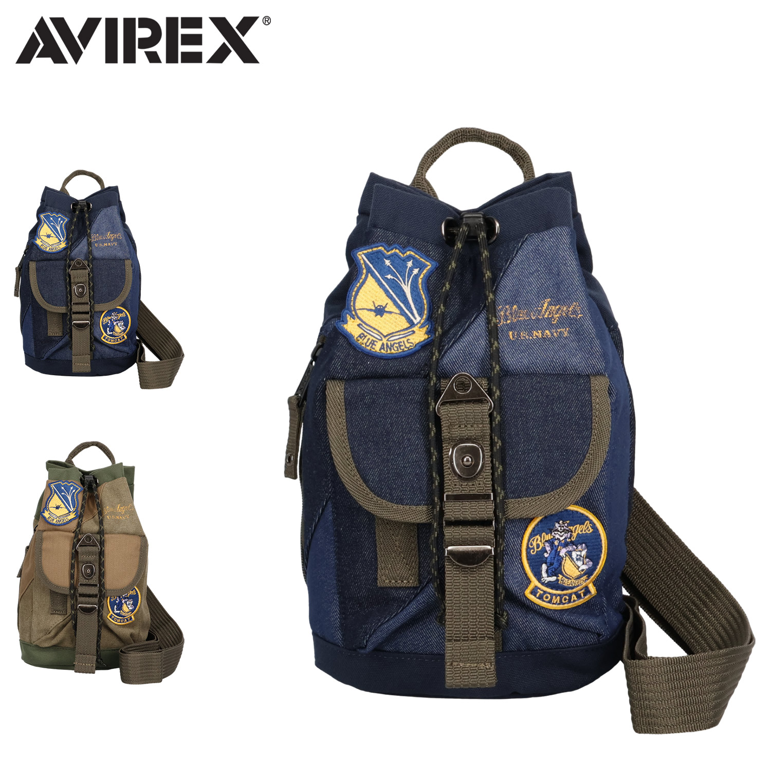 AVIREX アヴィレックス バッグ ショルダーバッグ ボンサンサック メンズ レディース AVX3529K AVIREX（アヴィレックス） ショルダーバッグ ボンサンサック メンズ