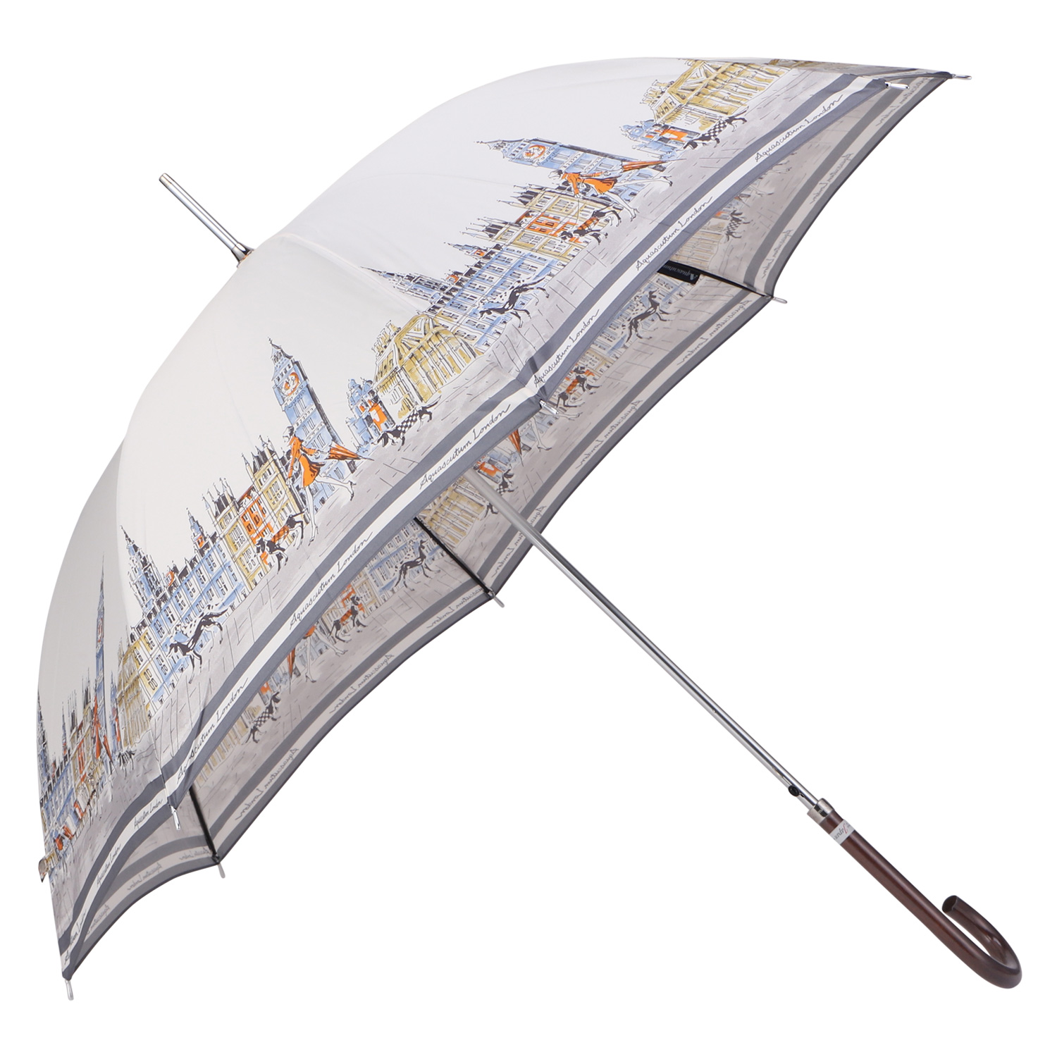 アクアスキュータム❤️ 雨傘　耐風傘　長傘　新品未使用品　大判60㎝ Aquascutum（アクアスキュータム） 長傘 雨傘 レディース 60cm 軽量 遮