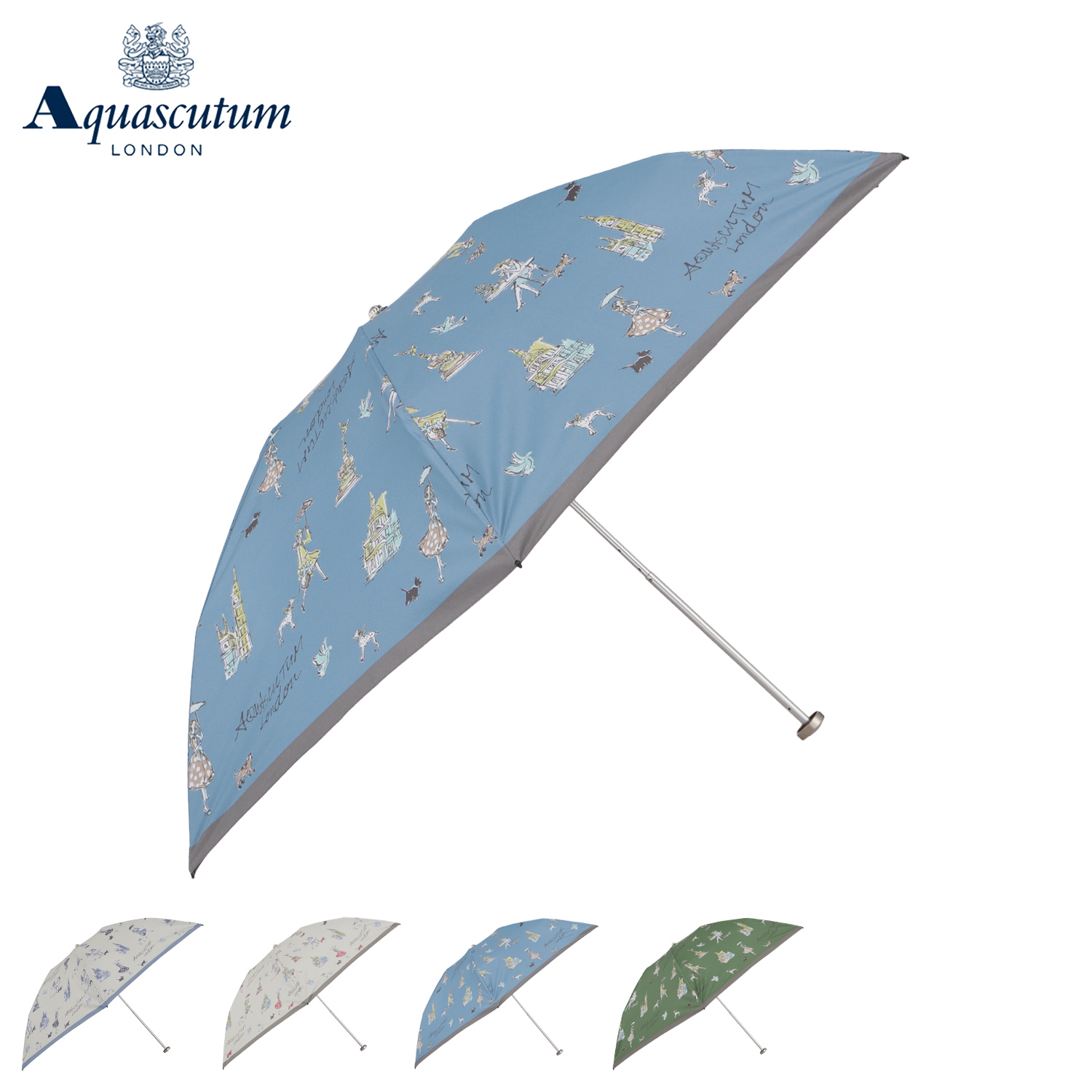 Aquascutum（アクアスキュータム） 傘 日傘 折りたたみ傘 晴雨兼用