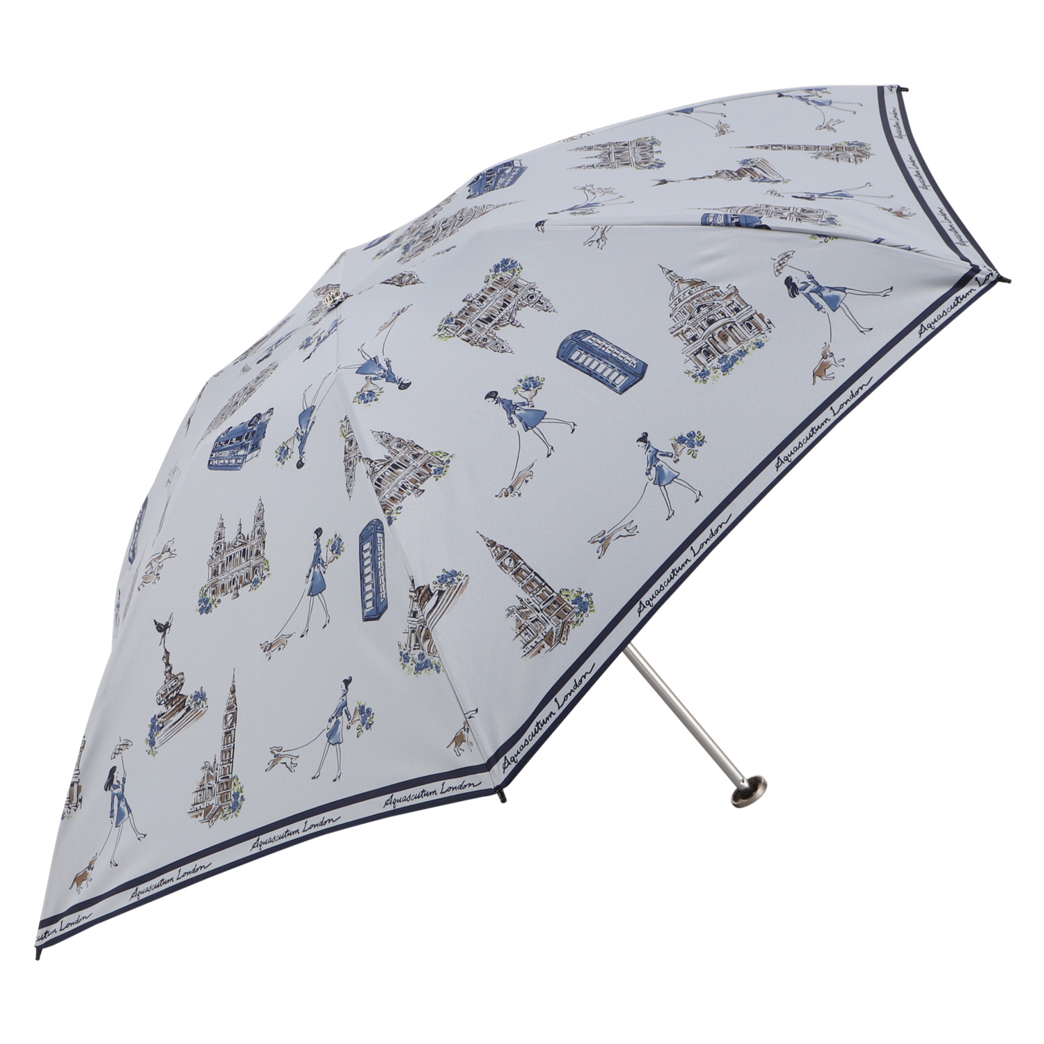 Aquascutum（アクアスキュータム） 日傘 折りたたみ 軽量 晴雨兼用