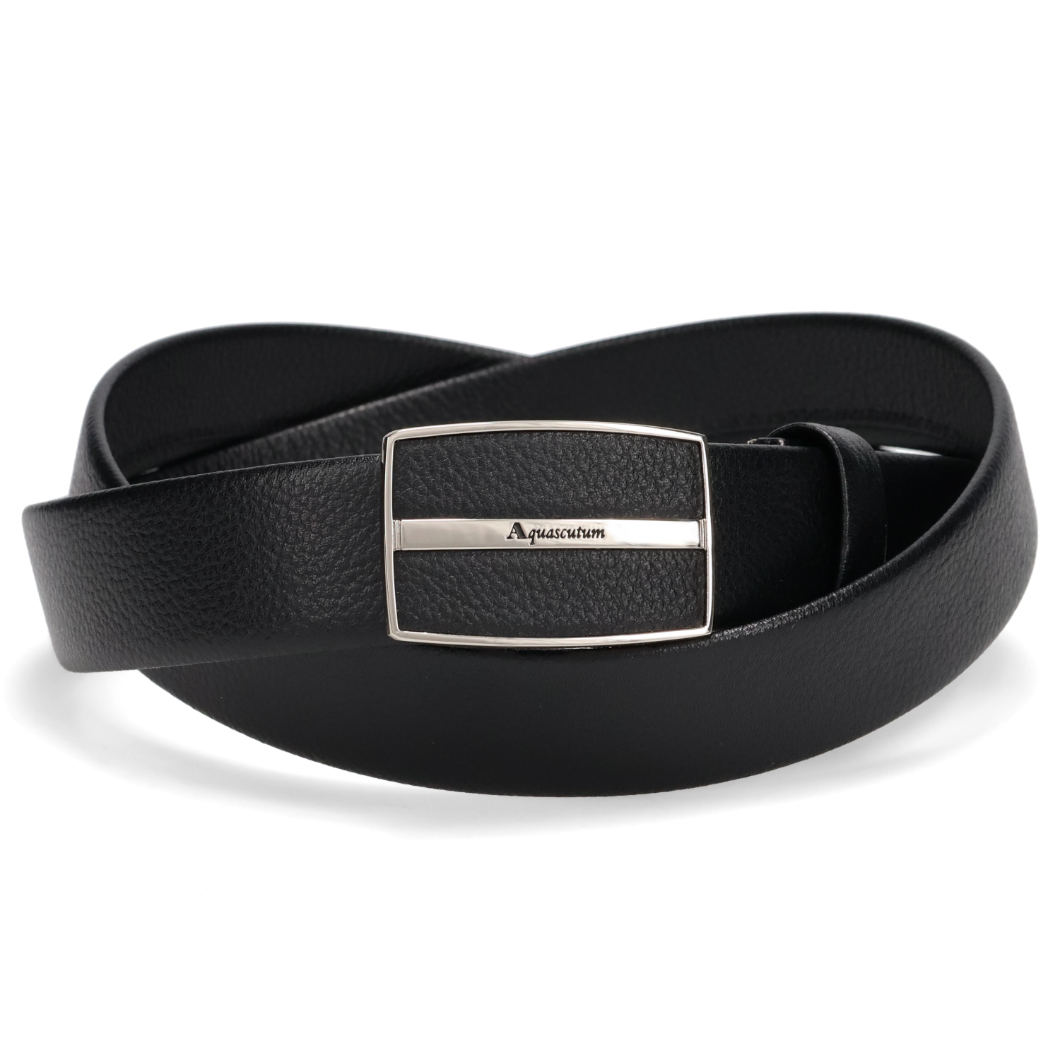 アクアスキュータム AQUASCUTUM ベルト レザーベルト メンズ 本革 日本製 LEATHER BELT ブラック ダーク ブラウン 黒 AQ-4080123L