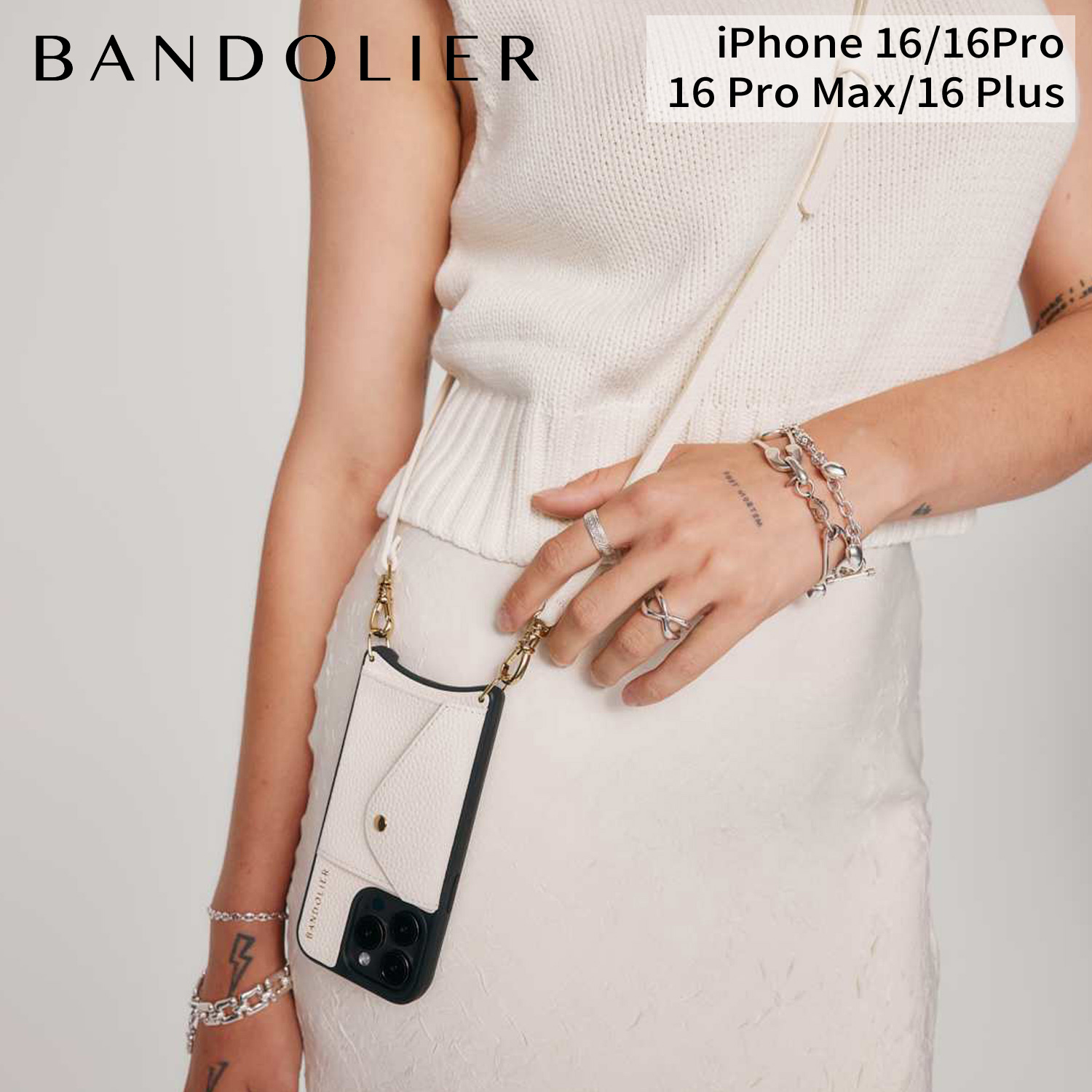 BANDOLIER バンドリヤー スマホショルダー スマホケース iphone16