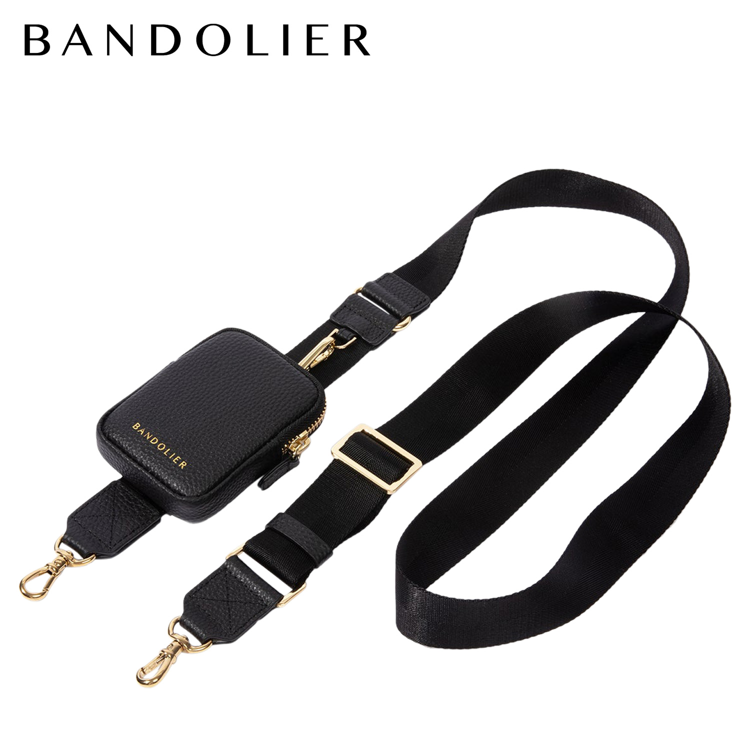 【BANDOLIER】 BODIE ミニポーチ付きスマホケース Bodie Crossbody with Mini Zip Pouch- Black/Gold – Bandolier