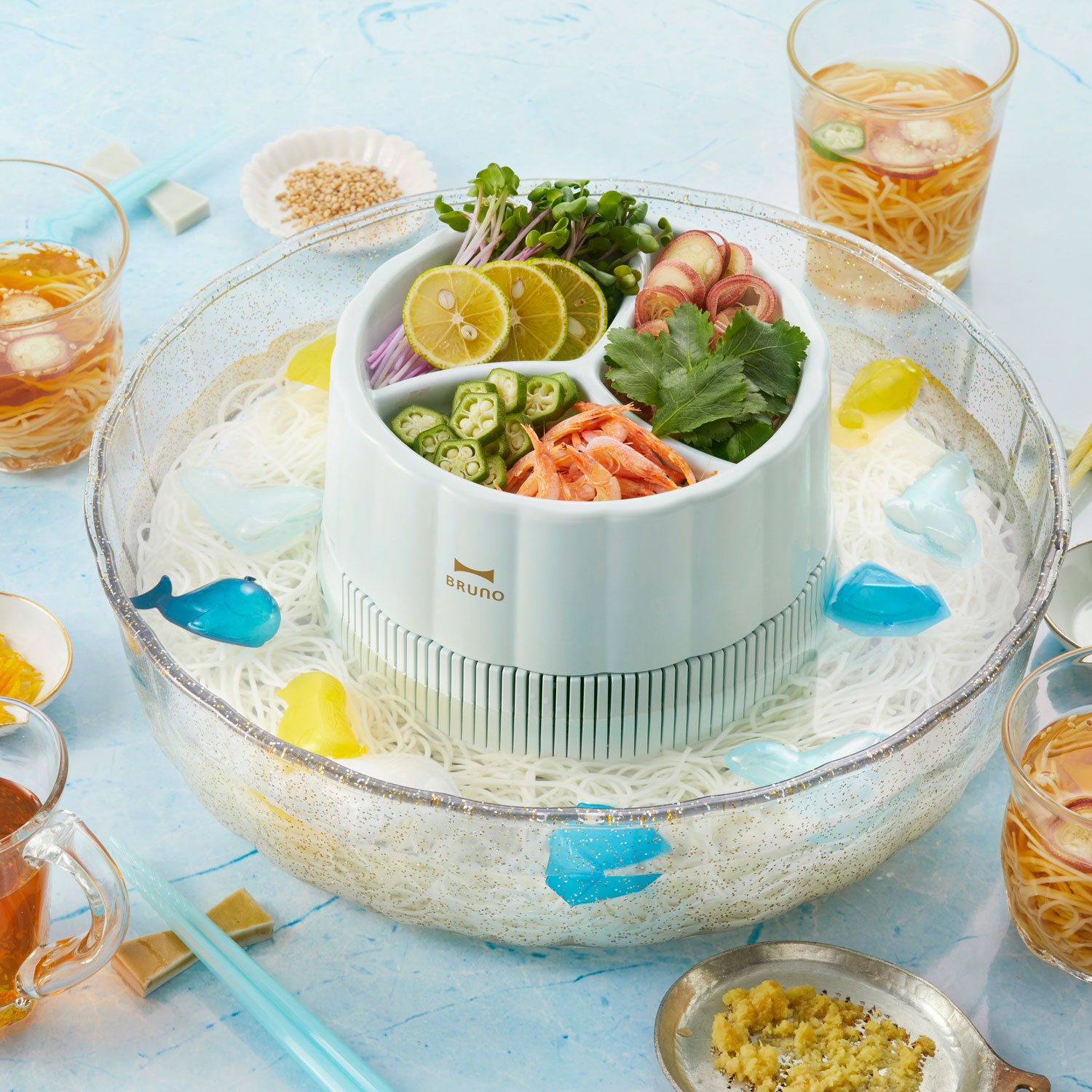 BRUNO（ブルーノ） 流しそうめん機 流しそうめん器 電池式 BHK165-IBL