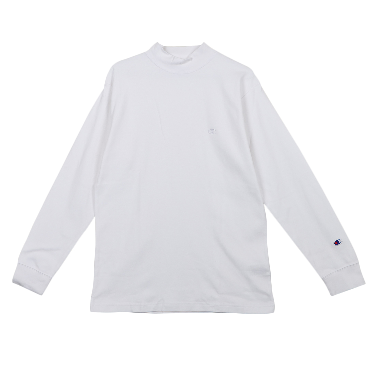 チャンピオン Champion Tシャツ 長袖 メンズ 無地 モックネック LONG SLEEVE ...