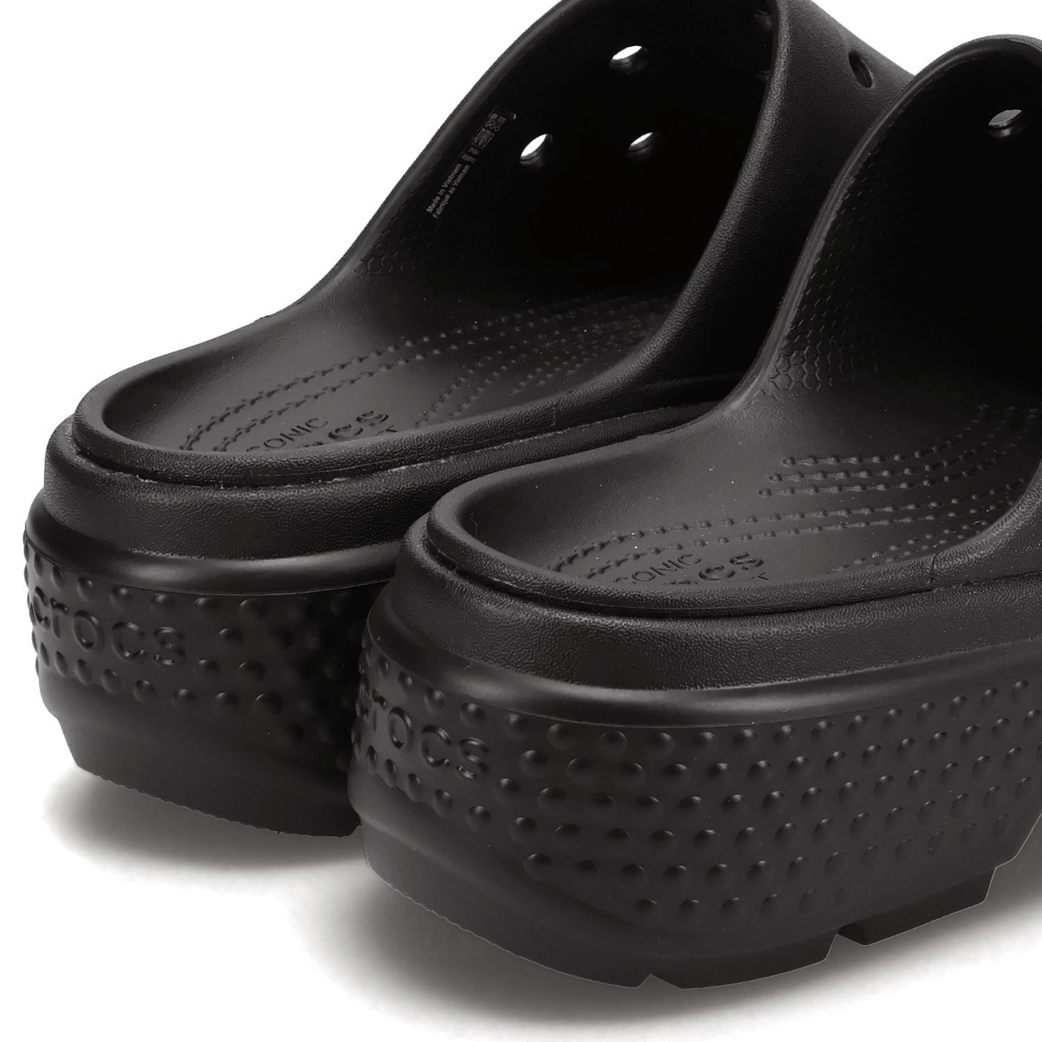 crocs（クロックス） スライドサンダル ストンプ レディース 厚底