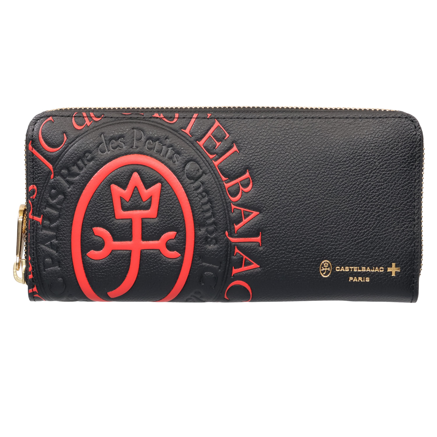 【CASTELBAJAC】カステルバジャック 長財布 カルル　虹　モノグラム　黒 CASTELBAJAC カステルバジャック 長財布 メンズ レディース