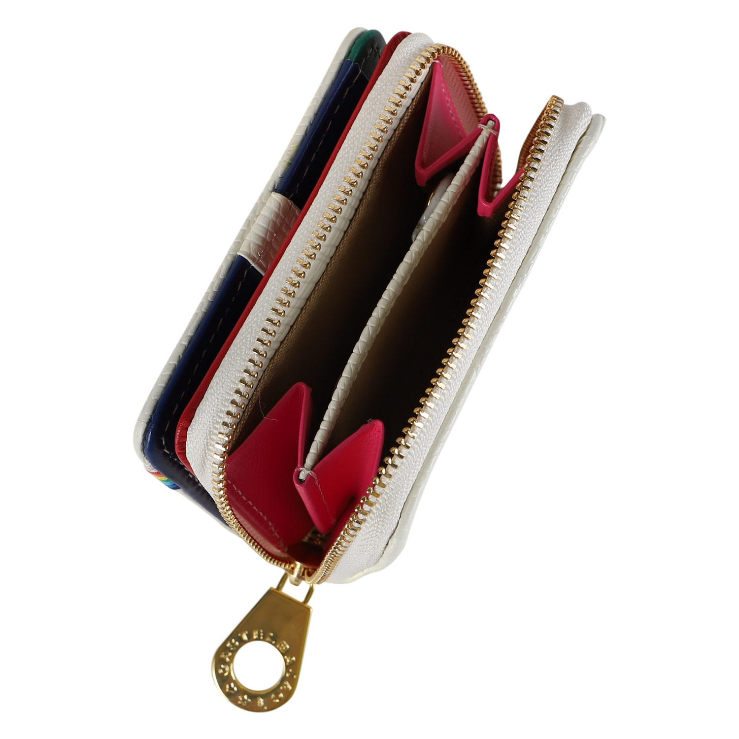 カステルバジャック CASTELBAJAC 財布 二つ折り レインボー メンズ レディース 本革 ラウンドファスナー 79611 CASTELBAJAC（カステルバジャック） 財布 二つ折り レインボー メンズ