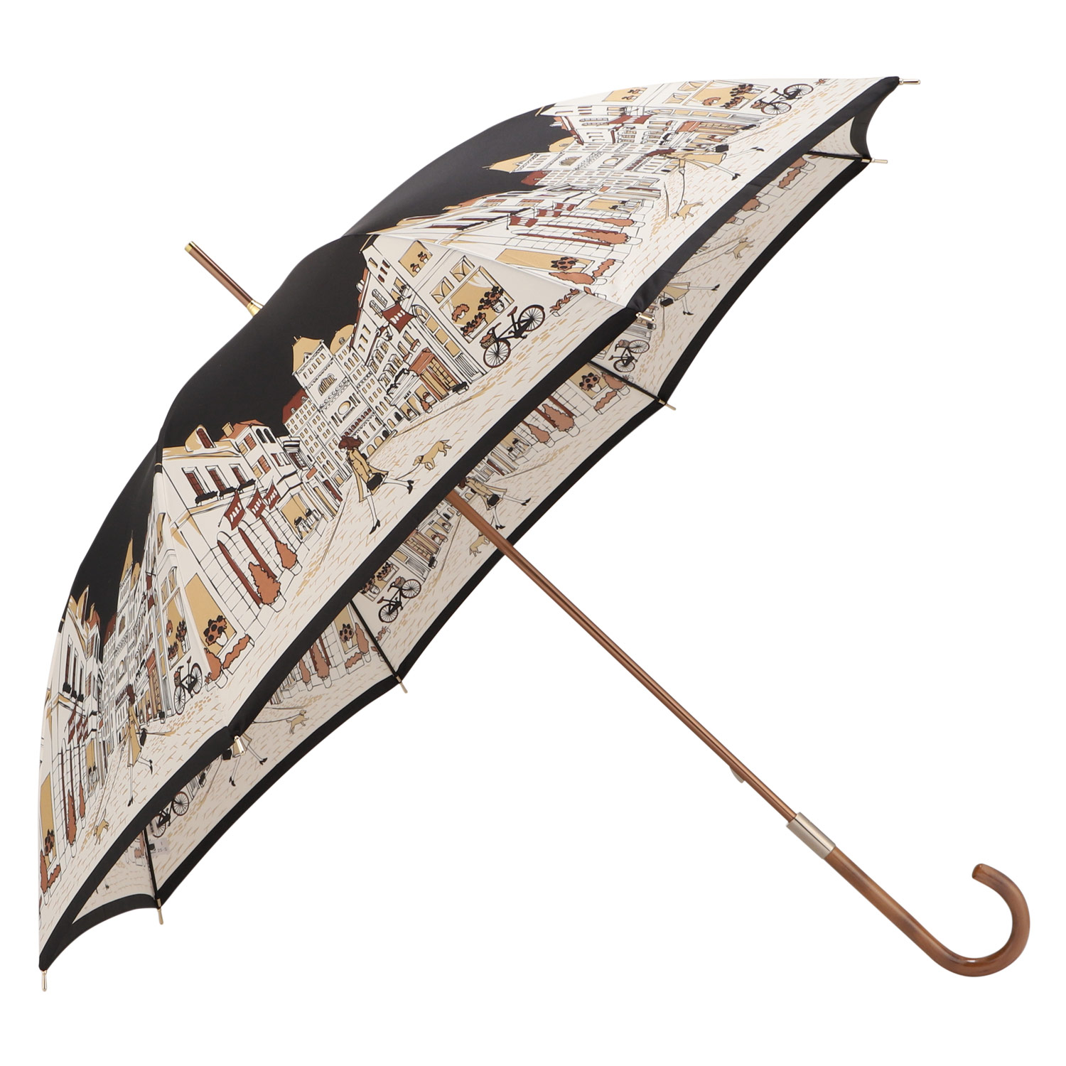 DAKS（ダックス） 長傘 雨傘 レディース 60cm 日本製 軽量 ブラック