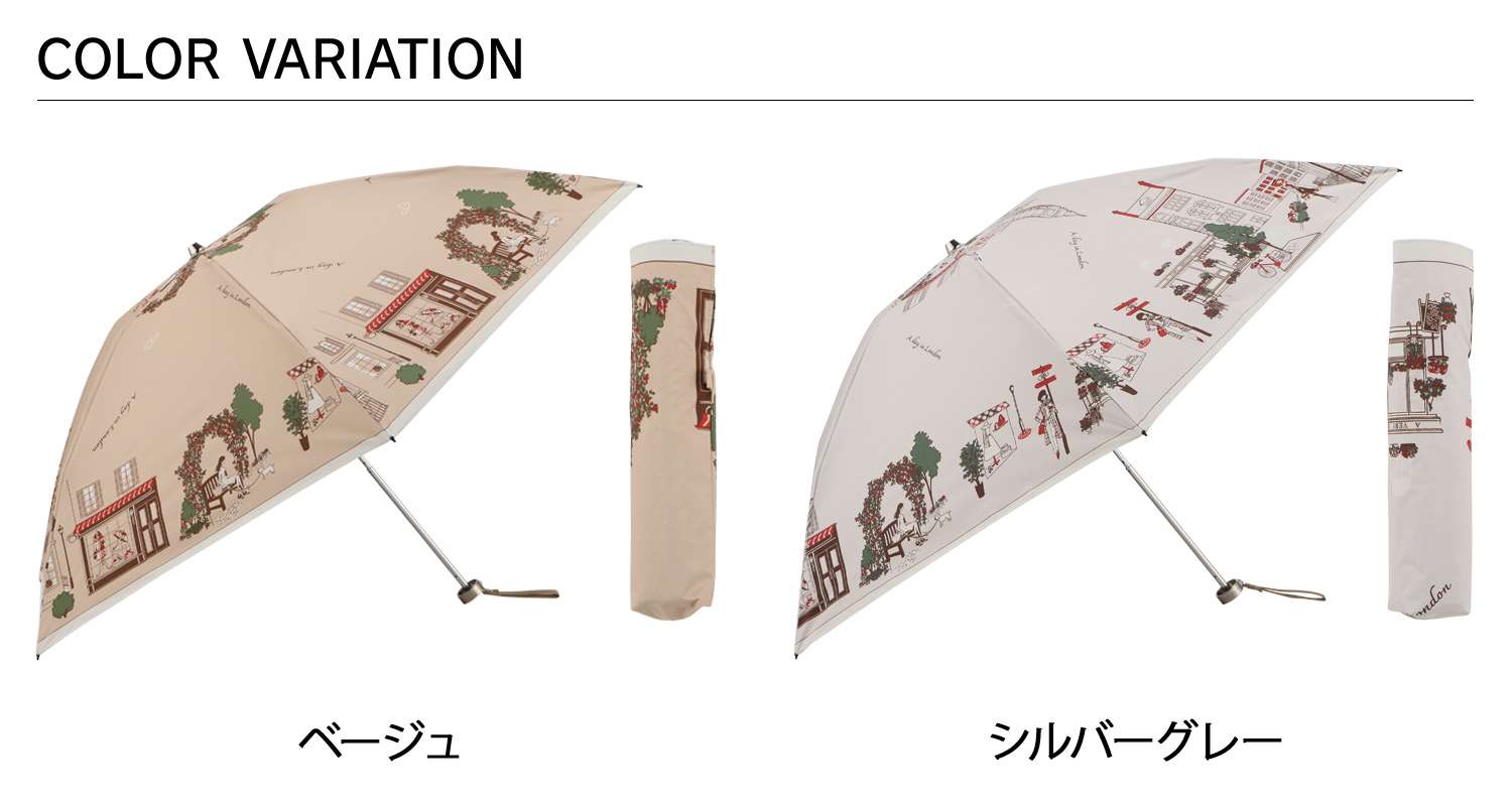 DAKS（ダックス） 雨傘 日傘 晴雨兼用 ミニ折りたたみ傘 3段