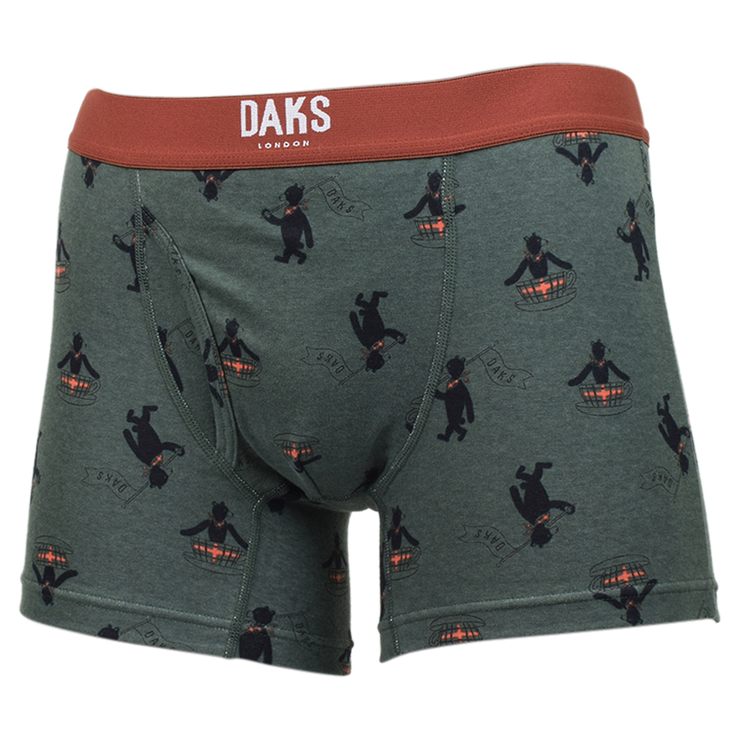 DAKS ダックス ボクサーパンツ 下着 インナー アンダーウェア メンズ 前開き M-L メンズ下着 男性 BOXER BRIEF ネイビー  グリーン 0128-63