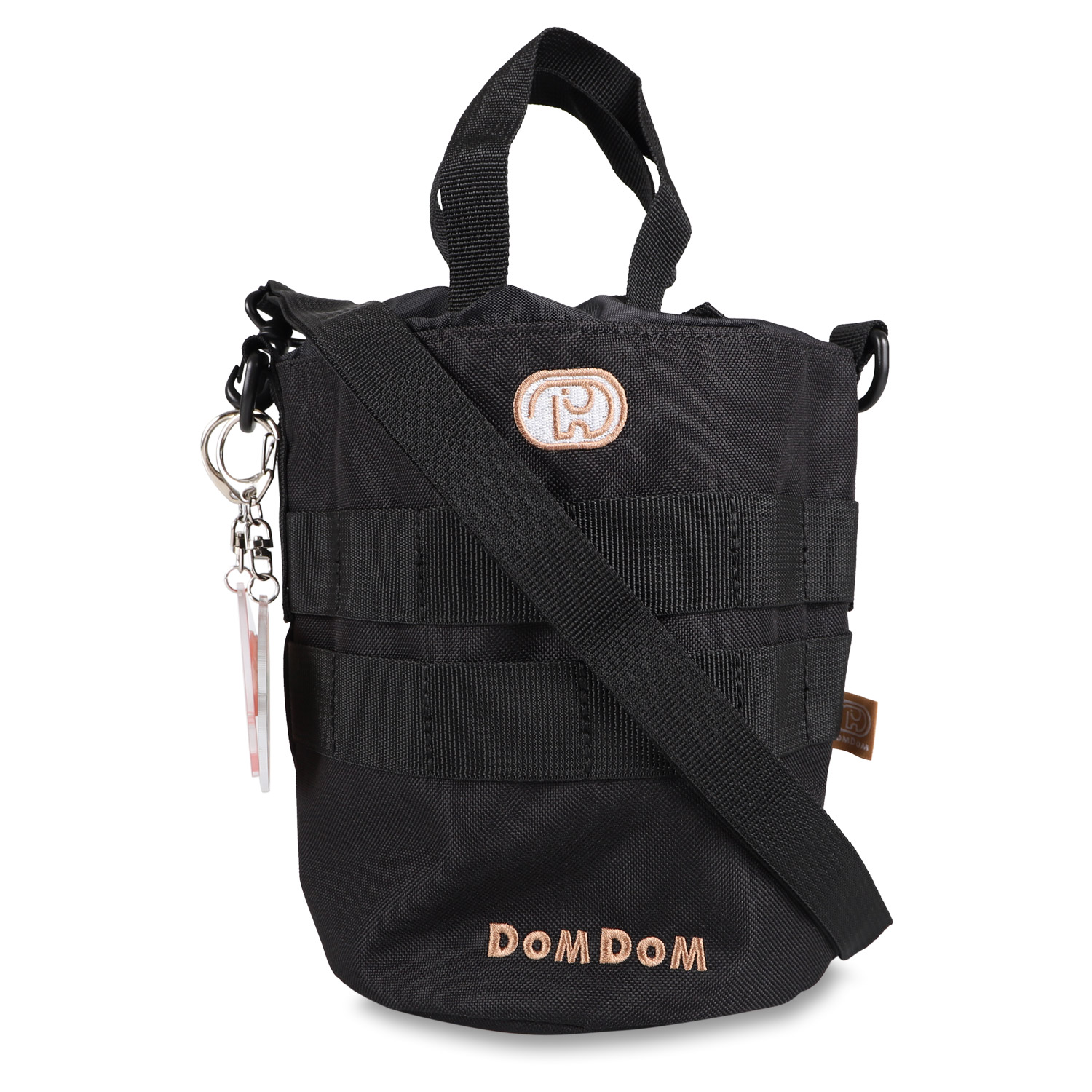 ドムドム DOMDOM ショルダーバッグ メンズ レディース 斜めがけ 小さめ MINI SHOULDER BAG ブラック 黒 DM003