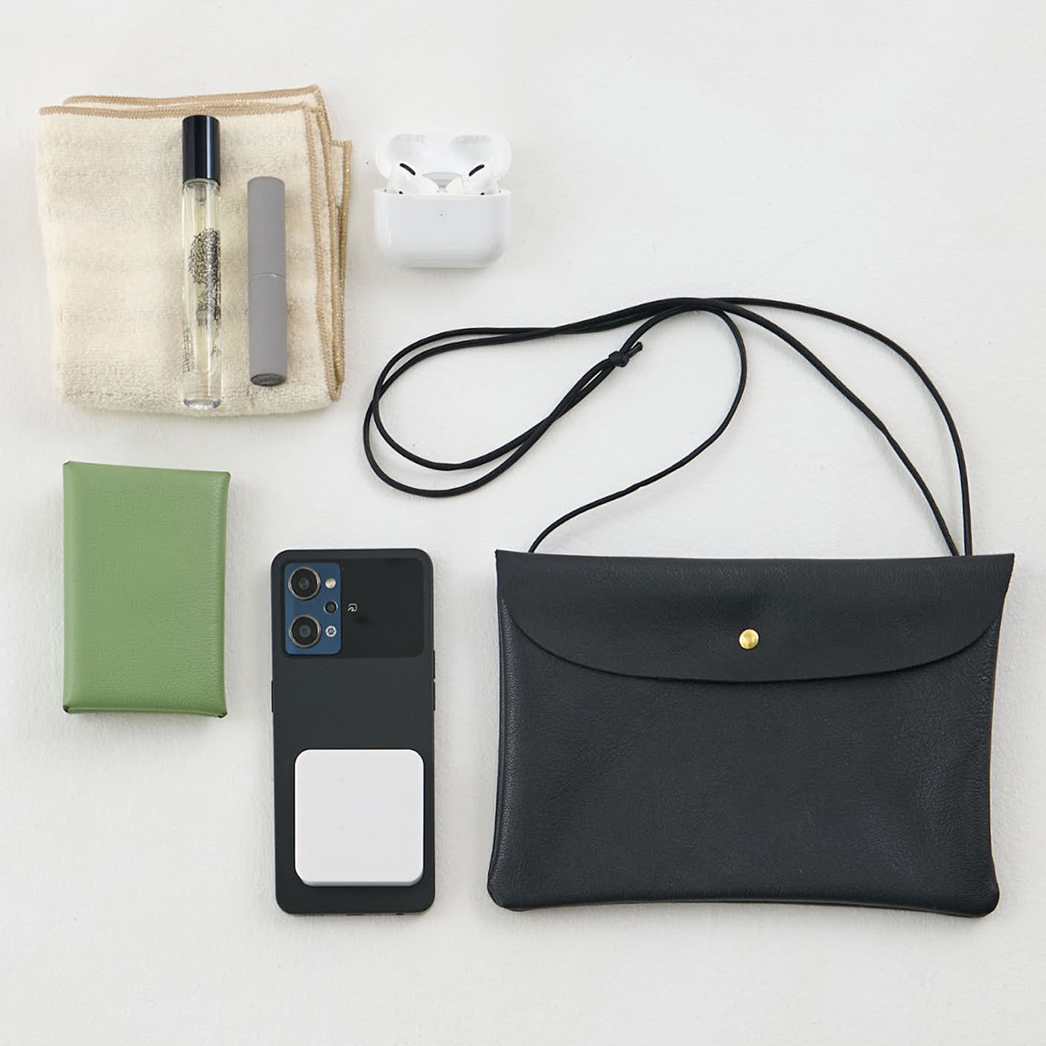 DO ドー バッグ ショルダーバッグ ポシェット レディース 斜めがけ 軽量 小さめ FLAT POCHETTE ブラック 黒 02110011-49-00 doo-02110011_2.jpg