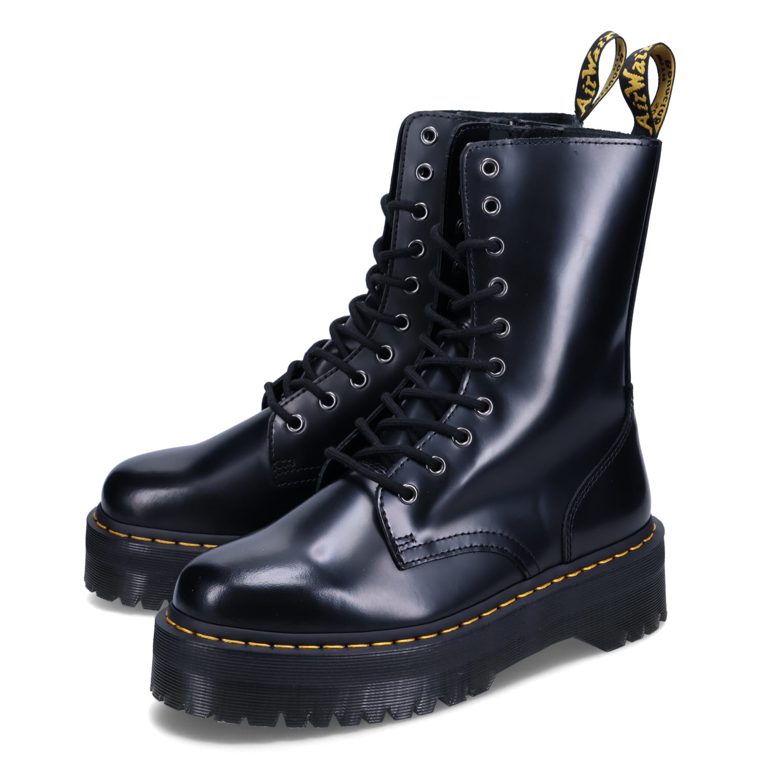 ドクターマーチン Dr.Martens 10ホール ブーツン シューズ ベサン ジェイドン ハイ メンズ レディース 厚底 ファスナー付き JADON  HI ブラック 黒 25565001