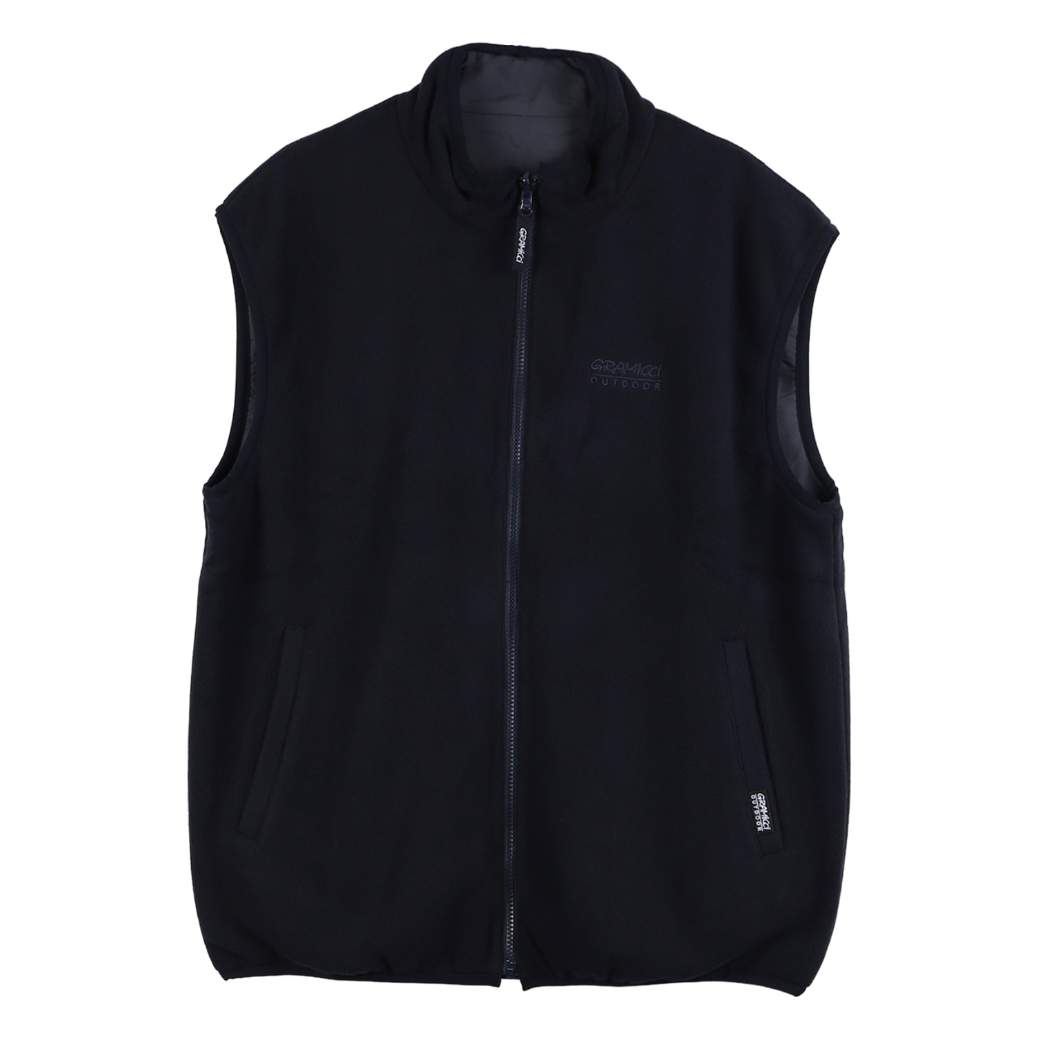 GRAMICCI グラミチ ベスト フリース アウター メンズ レディース リバーシブル REV FLEECE VEST ベージュ ダーク ネイビー カモ 迷彩 G3FU-J030｜goodslabo｜03