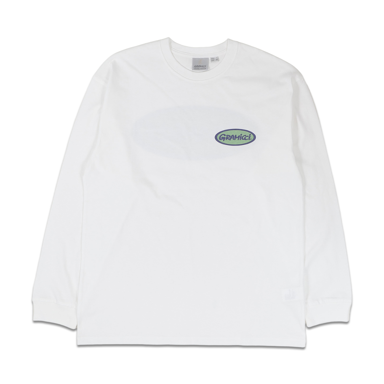 グラミチ GRAMICCI Tシャツ 長袖 ロンT カットソー オーバル メンズ レディース OVAL L/S TEE ホワイト 白 G4SU-T083｜goodslabo｜02