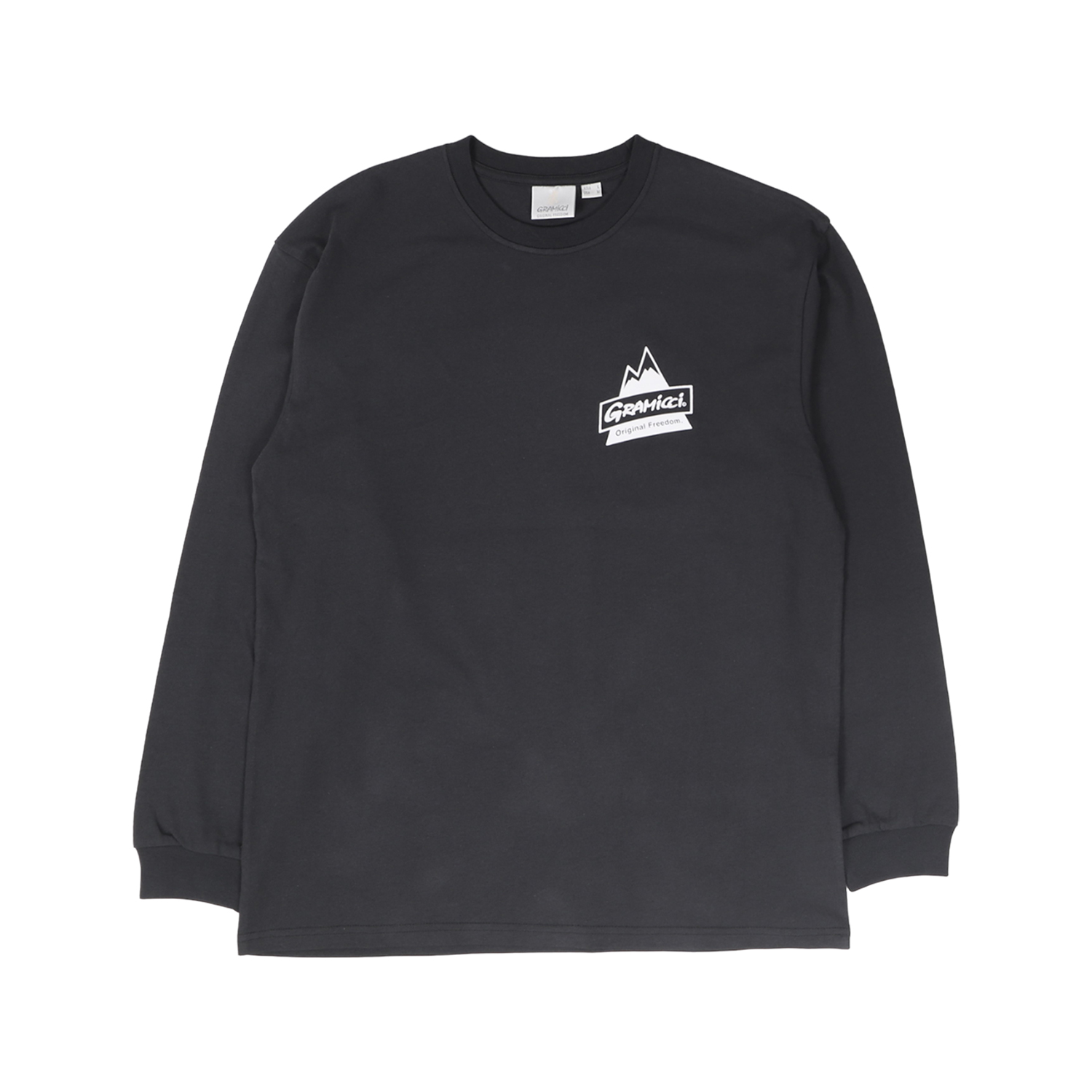 グラミチ GRAMICCI Tシャツ 長袖 ロンT カットソー メンズ レディース PEAK L/S TEE ブラック ホワイト 黒 白 G4SU-T084