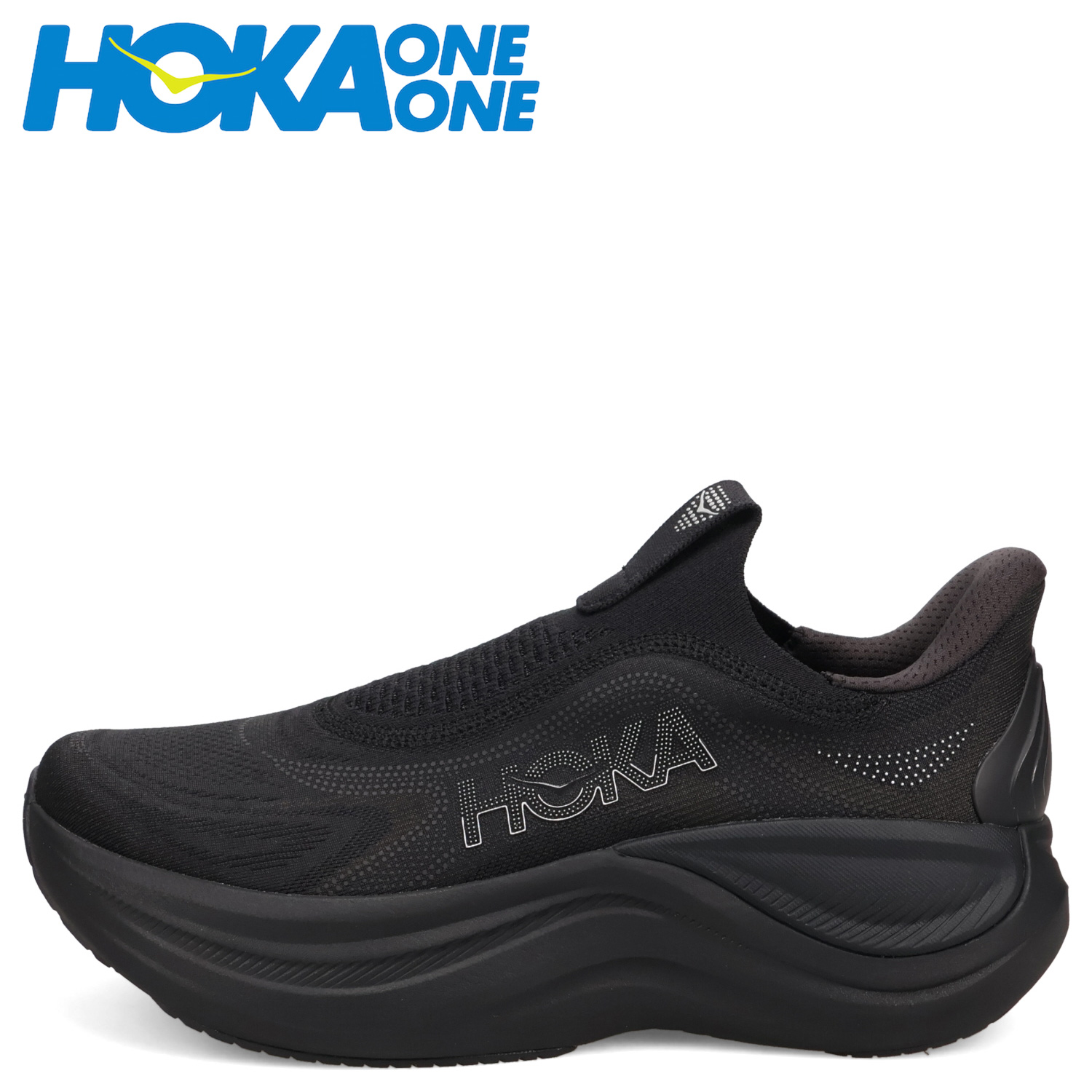 HOKA ONE ONE スリッポン スニーカー ブラック HOKA ONEONE（ホカ オネオネ） スカイワード レースレス スニーカー