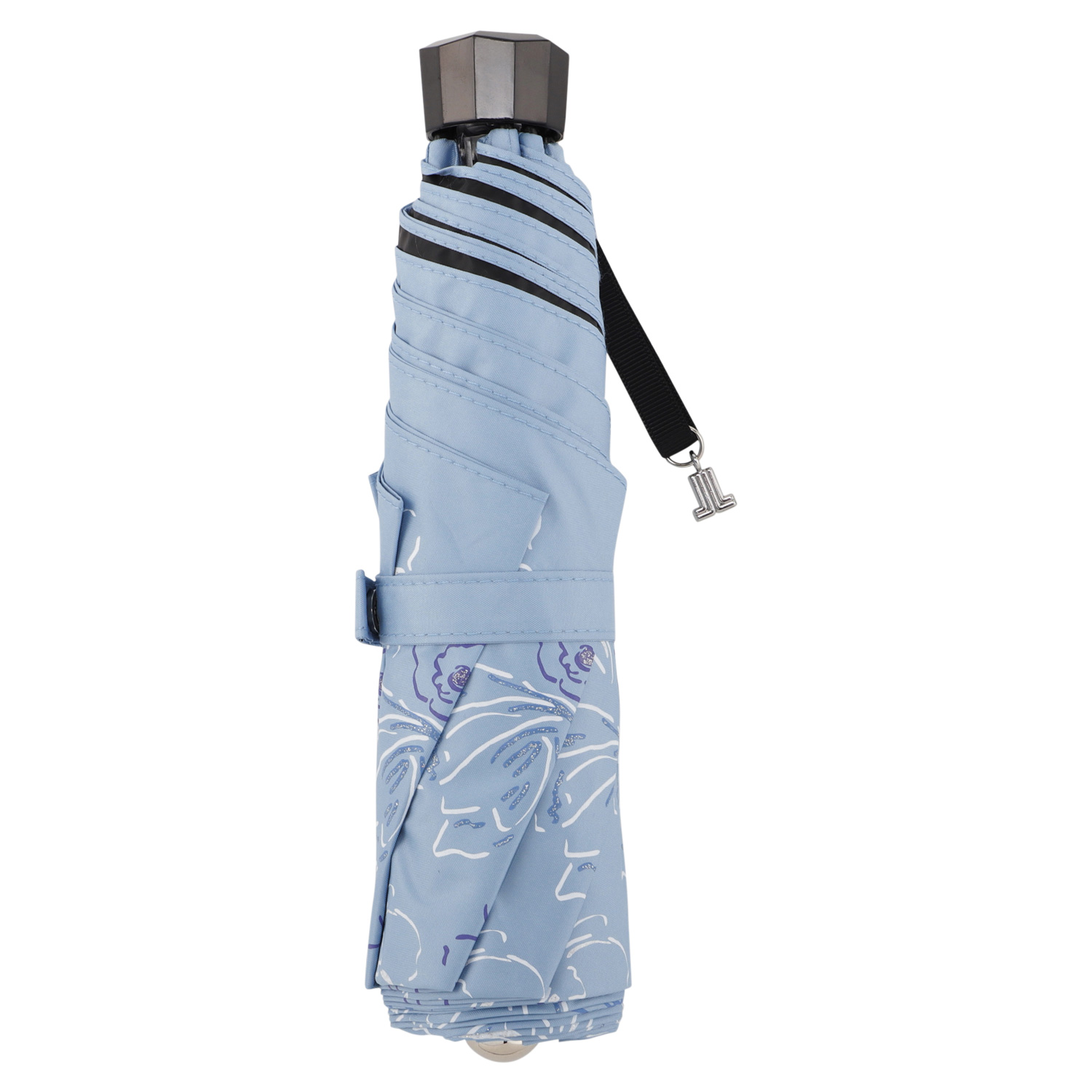 【未使用タグ付き】ランバンオンブルー　ブルー　チュニック　花柄　マルチカラー LANVIN en Bleu ランバンオンブルー 日傘 雨傘 折りたたみ傘 ミニ 晴雨