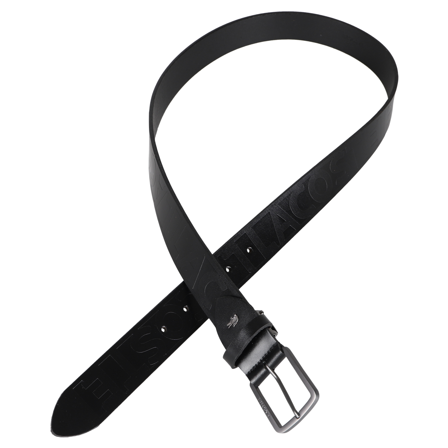 【福袋セール】の商品 LACOSTE ブラック BELT 本革 メンズ レザー ベルト ラコステ 小物
